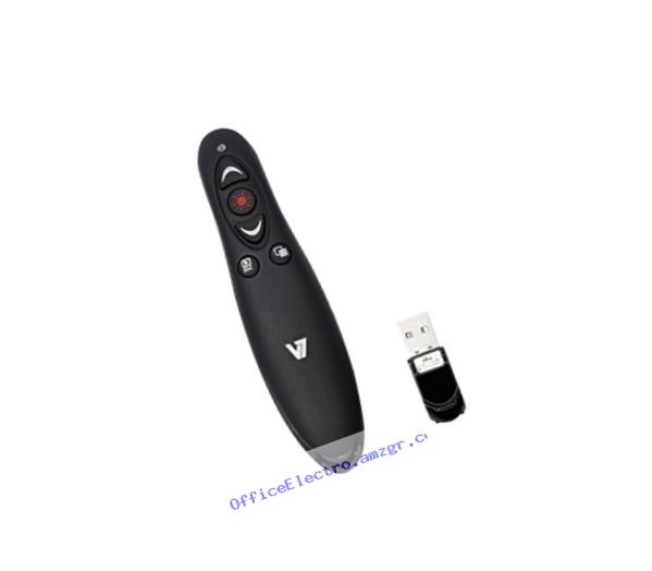 V7 WP1000-24G-19NB Professional Wireless Presenter with Laser Pointer and microSD Card Reader