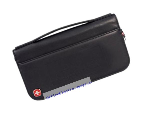 Wenger Wenger leather travel wallet black 9350-64bk