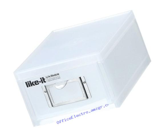 Like-It MX-16 Stackable Mini Drawer for office, bathroom and kitchen, White