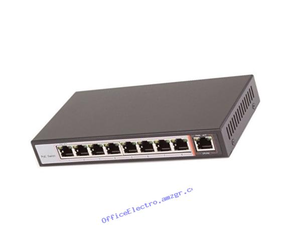 XBlue 8POESWITCH POE Data Switch with (8) POE Ports & (1) Uplink Port for IP Phones Cameras Access Points Paging Equipment