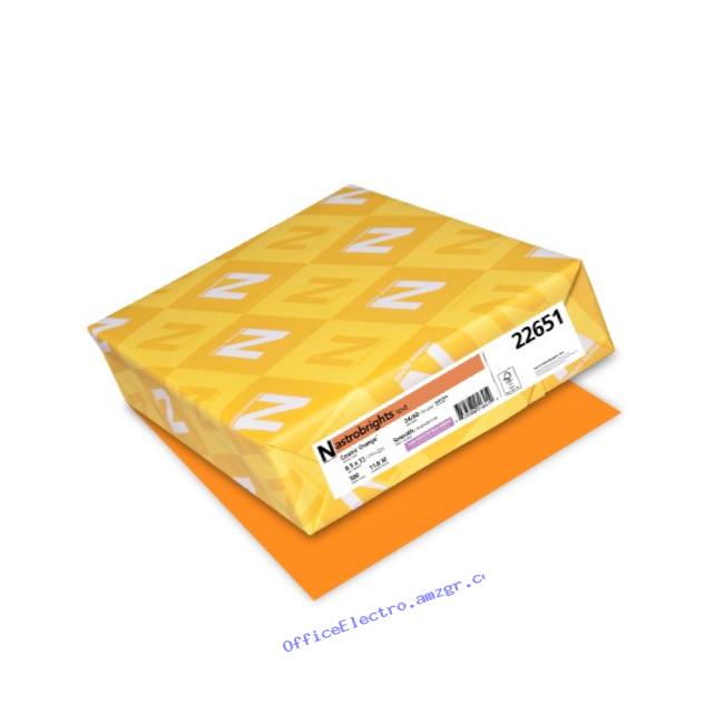 Astrobrights Color Paper, 8.5??? x 11???, 24 lb / 89 gsm, Cosmic Orange, 500 Sheets