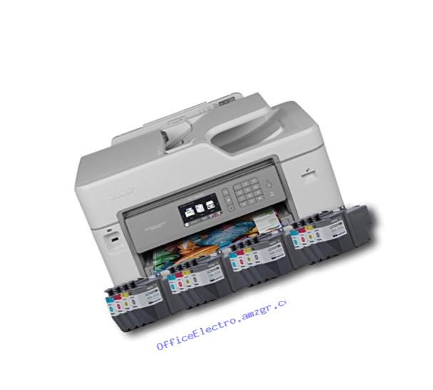 Brother Printer MFCJ5830DWXL Wireless color Printer with Scanner, Copier & Fax Amazon Dash Replenishment Enabled