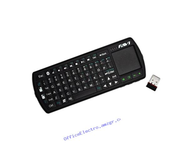 FAVI Mini Bluetooth Keyboard with Laser Pointer and Backlit Keys (FE02BT-US21)