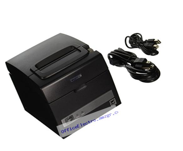 Citizen America CT-S310II-U-BK CT-S310II Series Two-Color POS Thermal Printer with PNE Sensor, 160 mm/Sec Print Speed, USB/Serial Connection, Black
