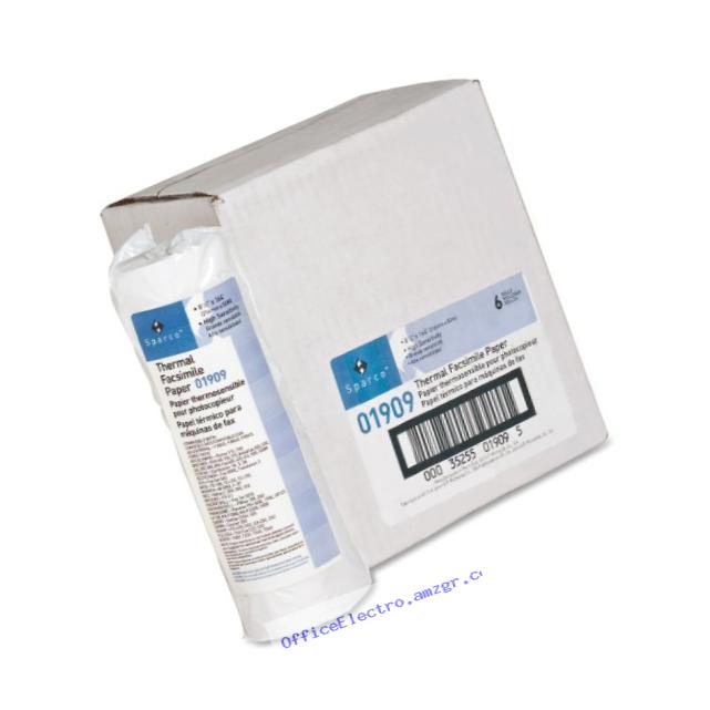 Sparco Facsimile Paper, 1-Inch Core, Sensitivity, 8-1/2 x 164 Inches, White (SPR01909), 6 rolls