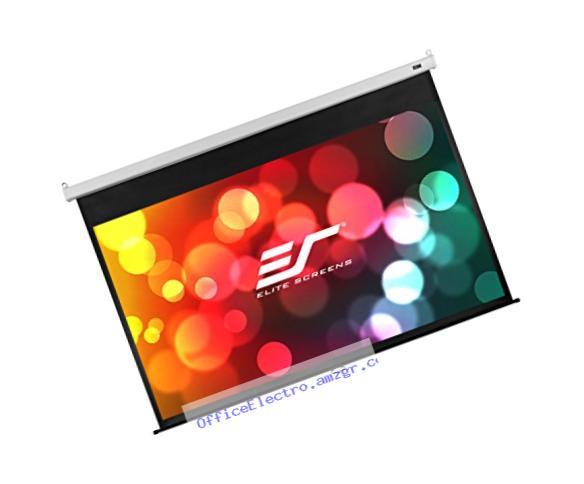 Elite Screens Manual SRM Pro, 120-inch 4:3, Slow Retract Pull Down Projection Manual Projector Screen, M120VSR-Pro