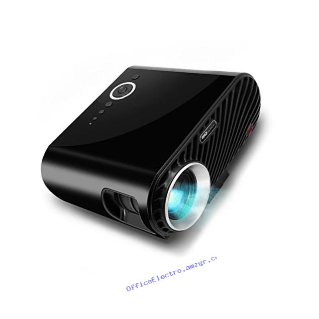 Pyle Portable Multimedia Home Theater Projector - HD 1080p LED with USB HDMI Digital Data System Projection for Entertainment Video Photo Game Full Cinema Movie in your Laptop PRJLE64