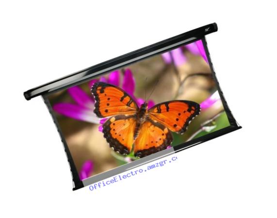 Elite Screens CineTension2, 84-inch 16:9, Tab-Tensioned Electric Drop Down Projection Projector Screen, TE84HW2