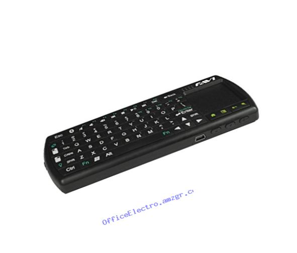 Universal Wireless Bluetooth Mini Keyboard Controller with Laser Pointer, Backlit Keys and Rechargeable Battery by FAVI
