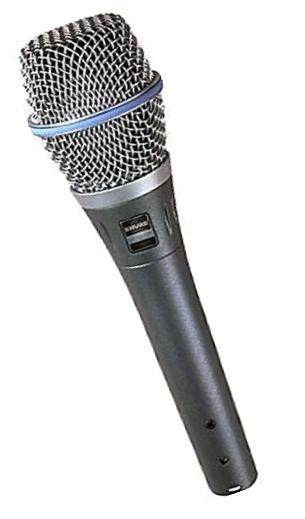 Shure BETA 87A Supercardioid Condenser Microphone for Handheld Vocal Applications