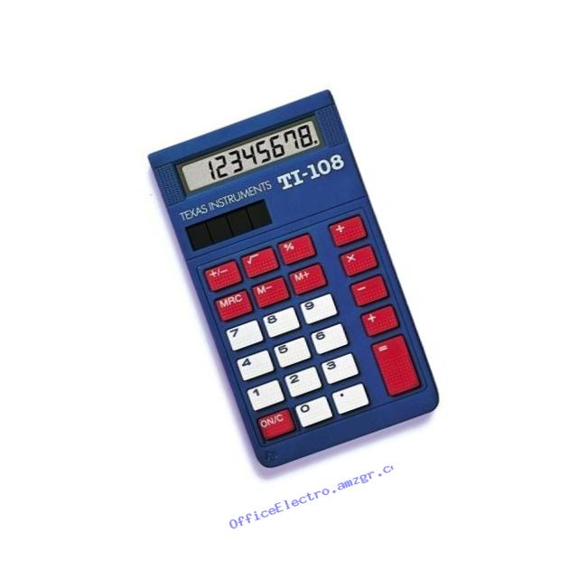 Texas Instruments TI-108 Solar Power Calculator/Teacher??s Kit (set of 10)