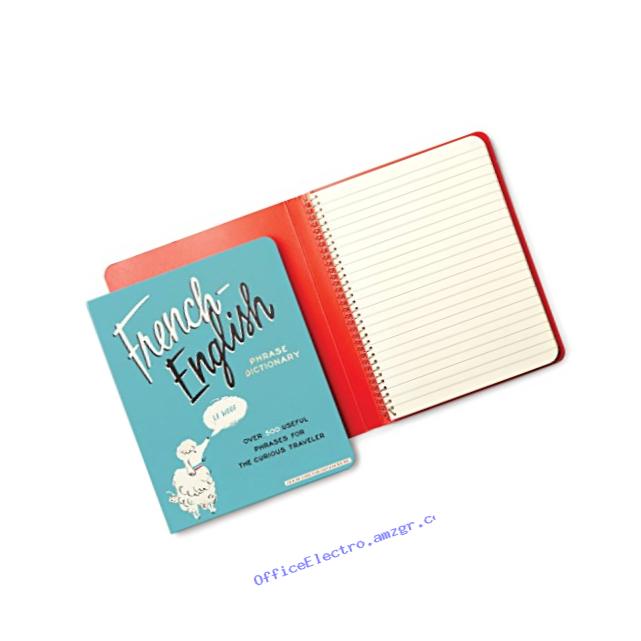 Kate Spade Concealed Spiral Notebook, French Dictionary, Medium Blue (174761)