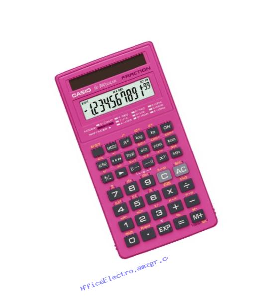 Casio fx-260 SOLAR Scientific Calculator, Pink