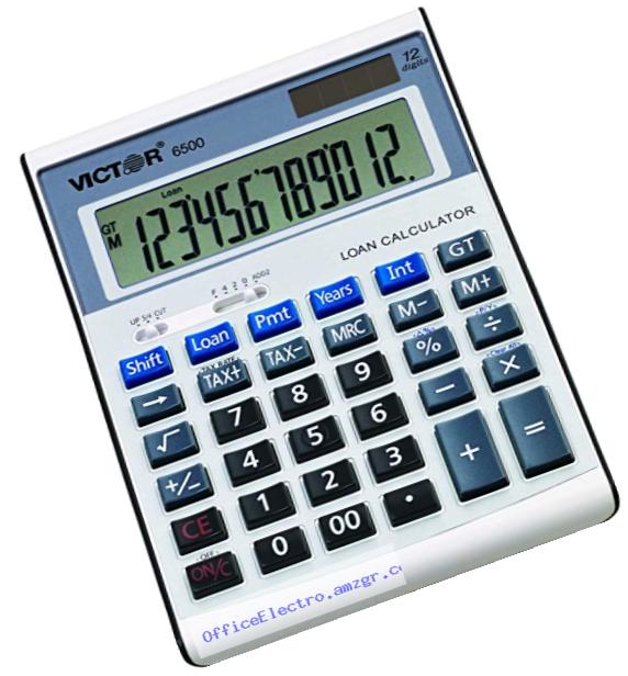 Victor 6500 12 Digit Executive Desktop Financial Calculator with Loan Wizard