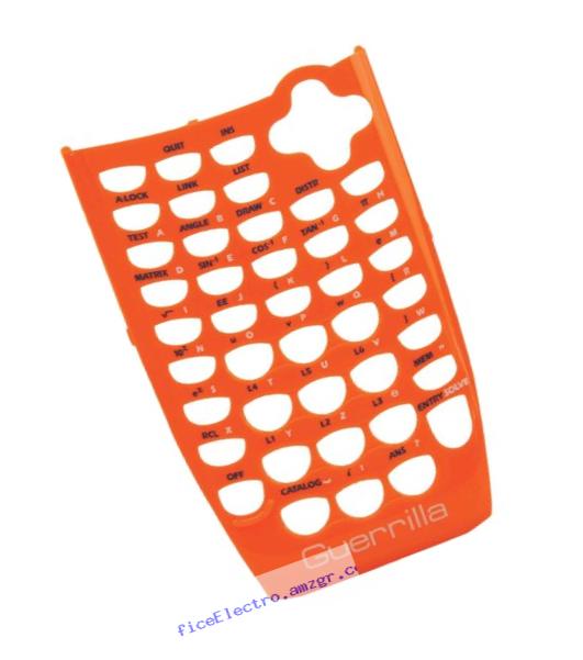 Guerrilla Orange Faceplate For Texas Instruments TI 84 Plus C Silver Edition Color Graphing Calculator