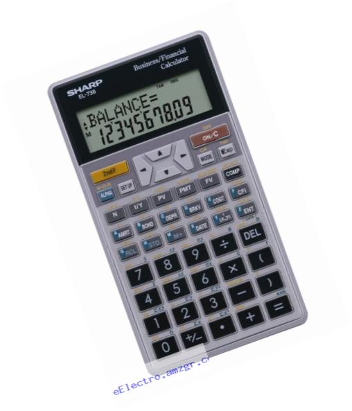 Sharp EL-738C 10-Digit Financial Calculator