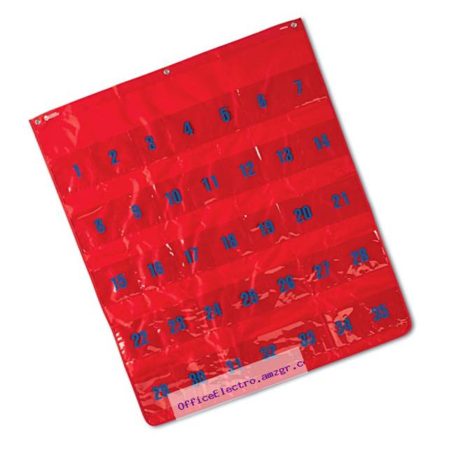 Learning Resources Multi-Use Storage Pocket Chart, Red