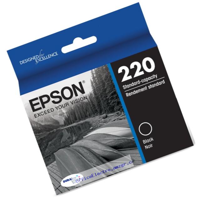 Epson T220120 DURABrite Ultra Black Standard Capacity Cartridge Ink (WF-2760, WF-2750, WF-2660, WF-2650, WF-2630, XP-424, XP-420, XP-320)