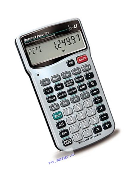 Calculated Industries 3415 Qualifier Plus IIIX Real Estate Finance Calculator