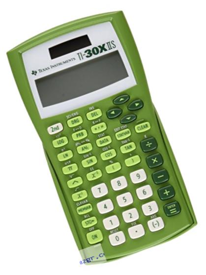 Texas Instruments TI-30X IIS 2-Line Scientific Calculator, Lime Green