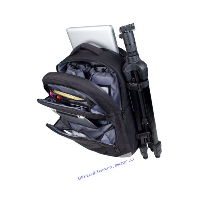 ProTec P600 Camera/Laptop Backpack with Modular Pockets (Black)