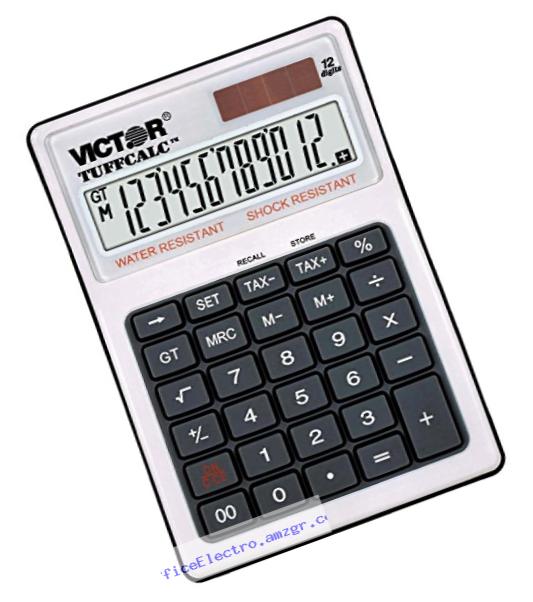 Victor 99901 TUFFCALC Calculator, Shock and Water Resistant, Perfect for Restaurants, Construction Sites, and More