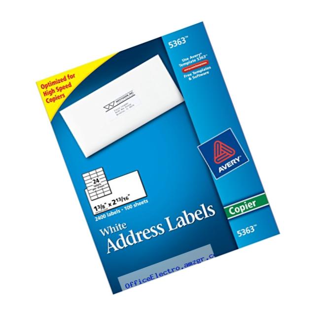 Avery White Copier Mailing Labels (5363)