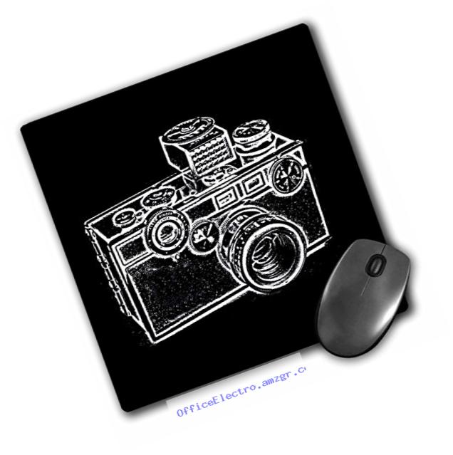 3dRose LLC 8 x 8 x 0.25 Inches Mouse Pad, Picture of a Vintage Classical Camera (mp_20714_1)