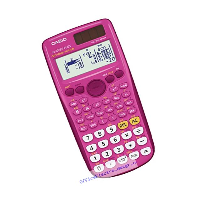 Casio fx-300ES PLUS Scientific Calculator, Pink