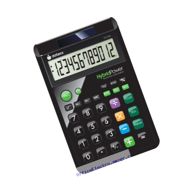 Datexx DD-632B 12 Digit Hybrid Designer Desktop Calculator