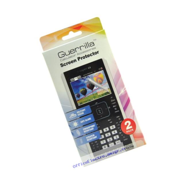 Guerrilla Military Grade Screen Protector 2-Pack For TI Nspire CX & CX CAS Graphing Calculator