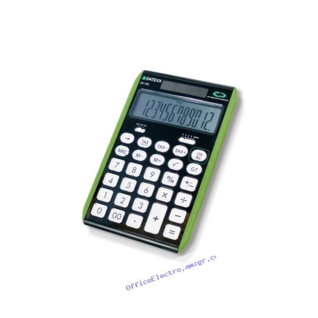 Datexx DD-180GRN 12 Digit Hybrid Slim Line Desktop Calculator