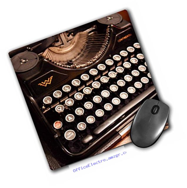 3dRose LLC 8 x 8 x 0.25 Inches Mouse Pad, Continental Typewriter (mp_29072_1)